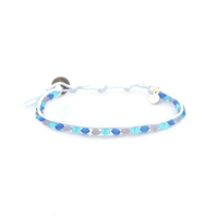 Moon Jellyfish Sea Glass Anklet