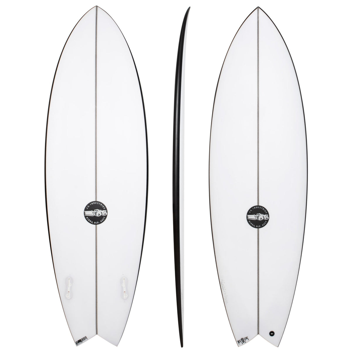 Black Baron 5'6" x 20 " X 2 3/8" - 29.00L, Swallow, 2x FCS 2 Fins, HYFI 2.0