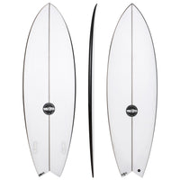 Black Baron 5'2" x 19 1/4" X 2 1/8" - 23.50L, Swallow, 2x Futures Fins, HYFI 2.0