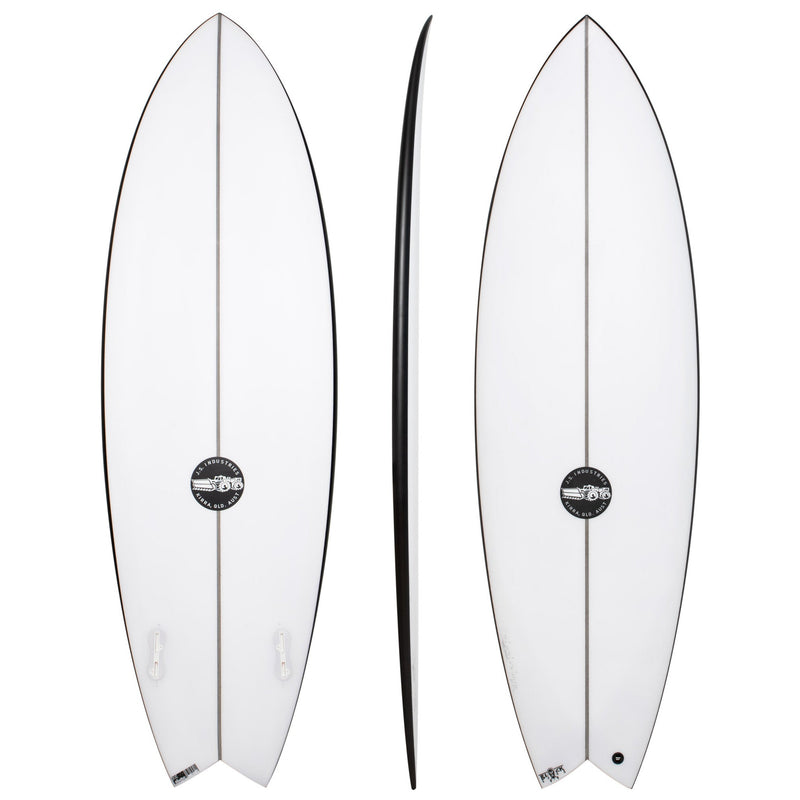 Black Baron 5'2" x 19 1/4" X 2 1/8" - 23.50L, Swallow, 2x Futures Fins, HYFI 2.0