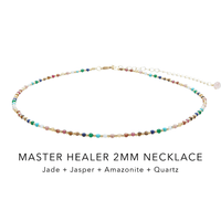 2mm Master Healer + Enlightenment Necklace Stack