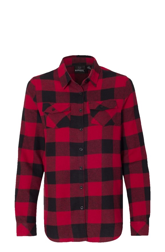 Womens Long Sleeve Red Flannel