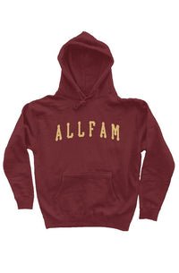 ALLFAM BALLERS HOODIE MRN/TAN