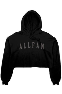 ALLFAM BALLERS CROP HOODIE BLK/BLT SALE ITEM