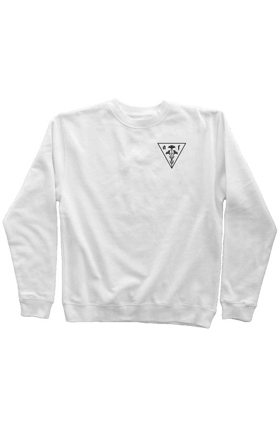 AF TRIANGLE FLOWER CREW WHT/BLK