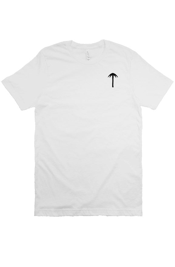 PARADISE PROJEKT PALM T WHT/BLK