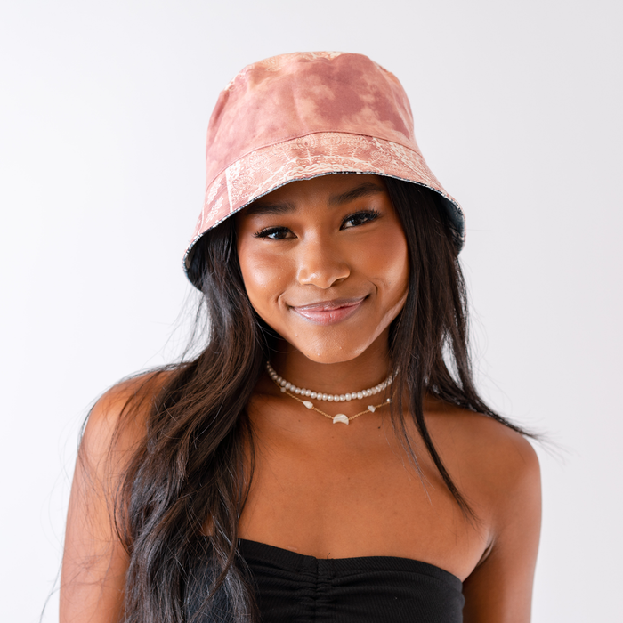 Baja and Santa Barbara Printed Reversible Bucket Hat