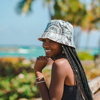 Baja and Santa Barbara Printed Reversible Bucket Hat