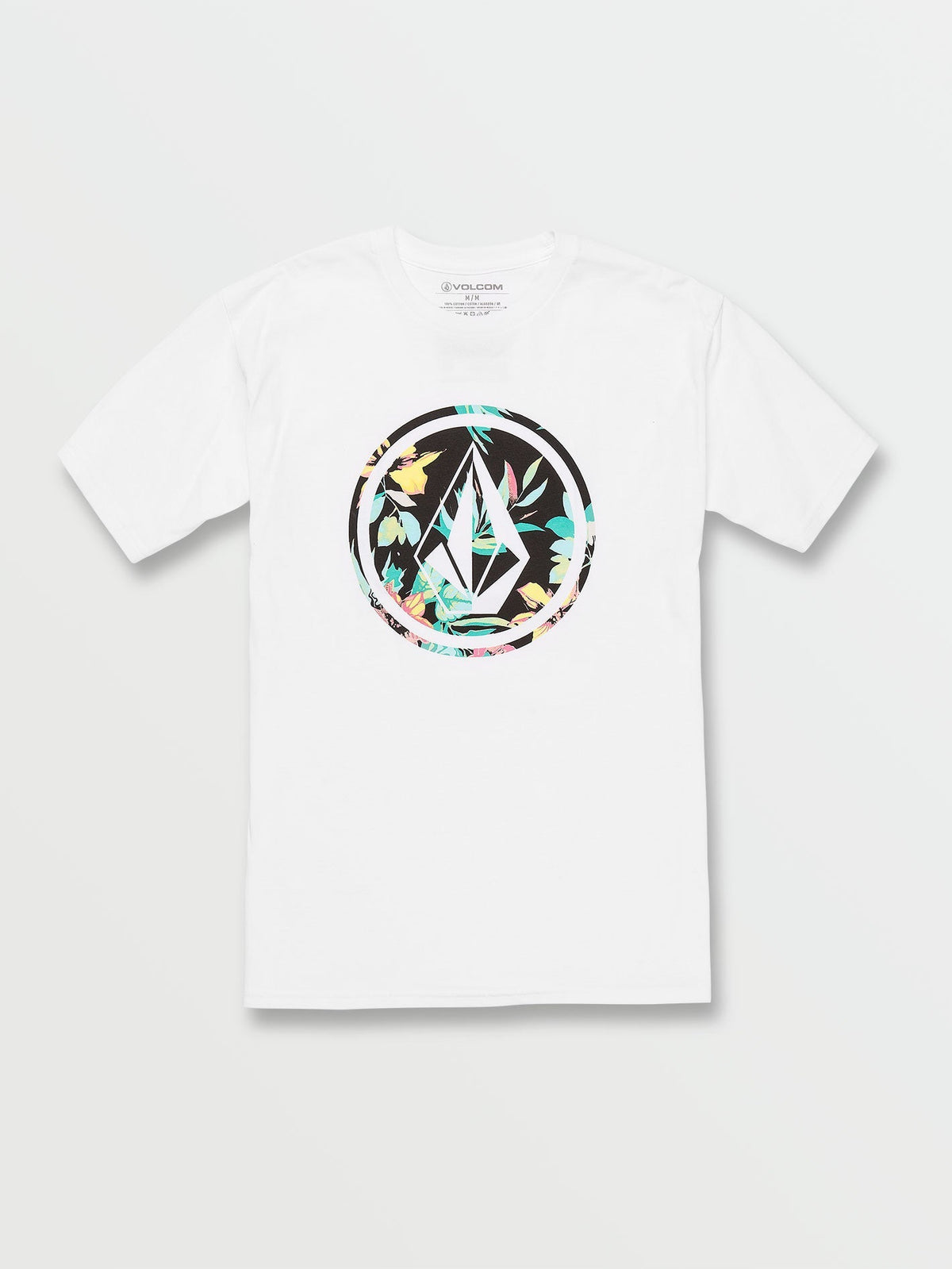 Circle Stone Fill Short Sleeve Tee - White Combo