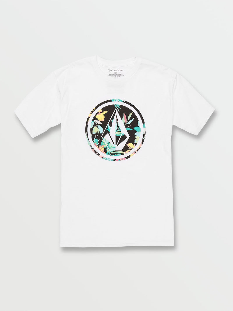 Circle Stone Fill Short Sleeve Tee - White Combo