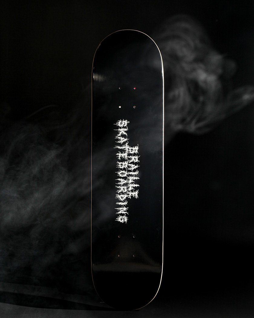 Creepy Writing Skateboard Deck