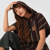 Baja Stripe Fouta Changing Poncho