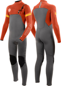 7 Seas Boys Raditude 3-2 Full Chest Zip Wetsuit