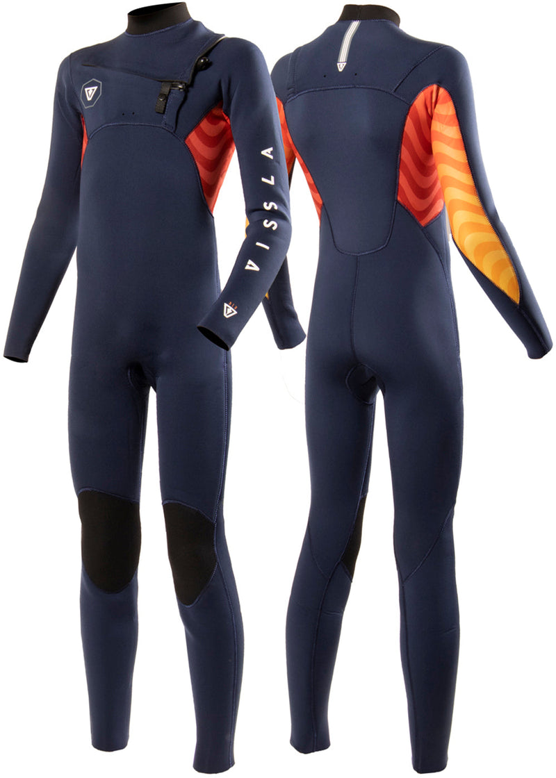 7 Seas Boys Shredder 4-3 Full Chest Zip Wetsuit