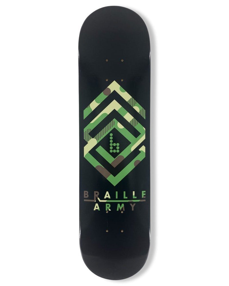 Braille Army Camo Skateboard Deck