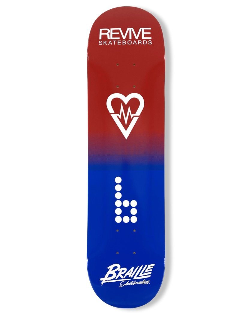 Braille X Revive Collab Skateboard Deck