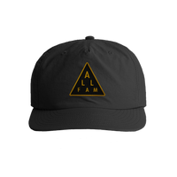 2" TRIANGLE PATCH SURF CAP BLK