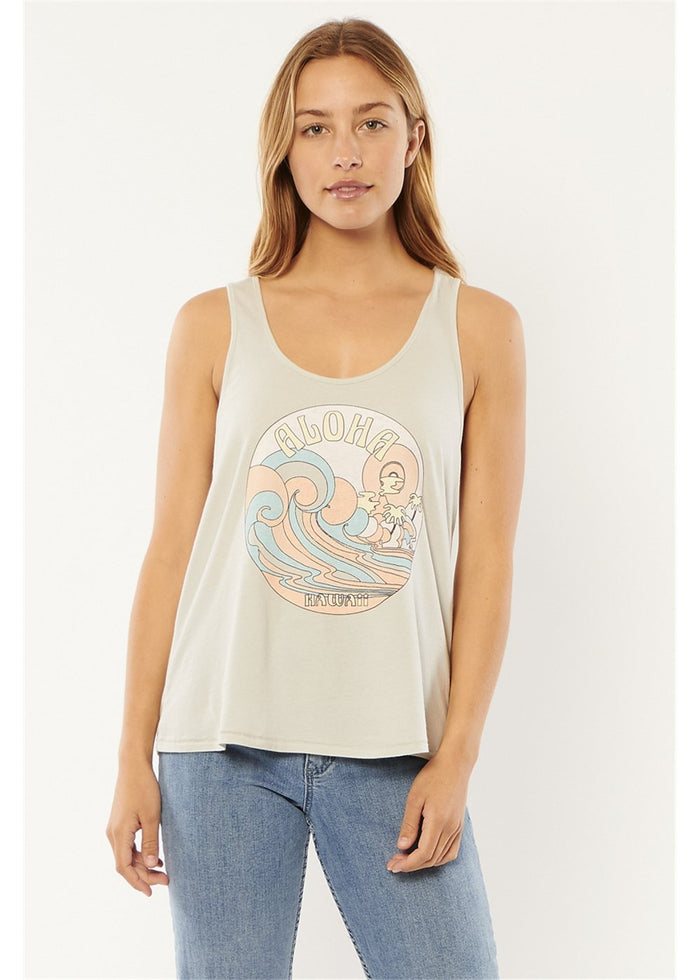 Aloha Wavey Knit Tank