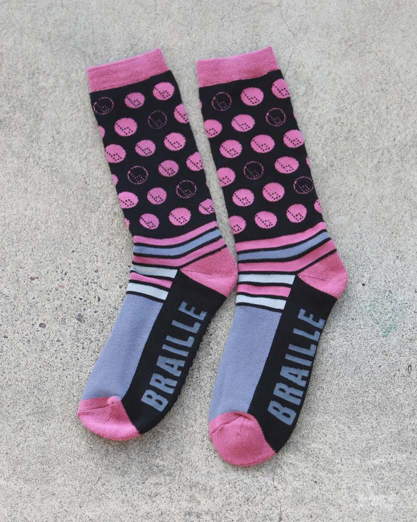 Braille Skate Socks