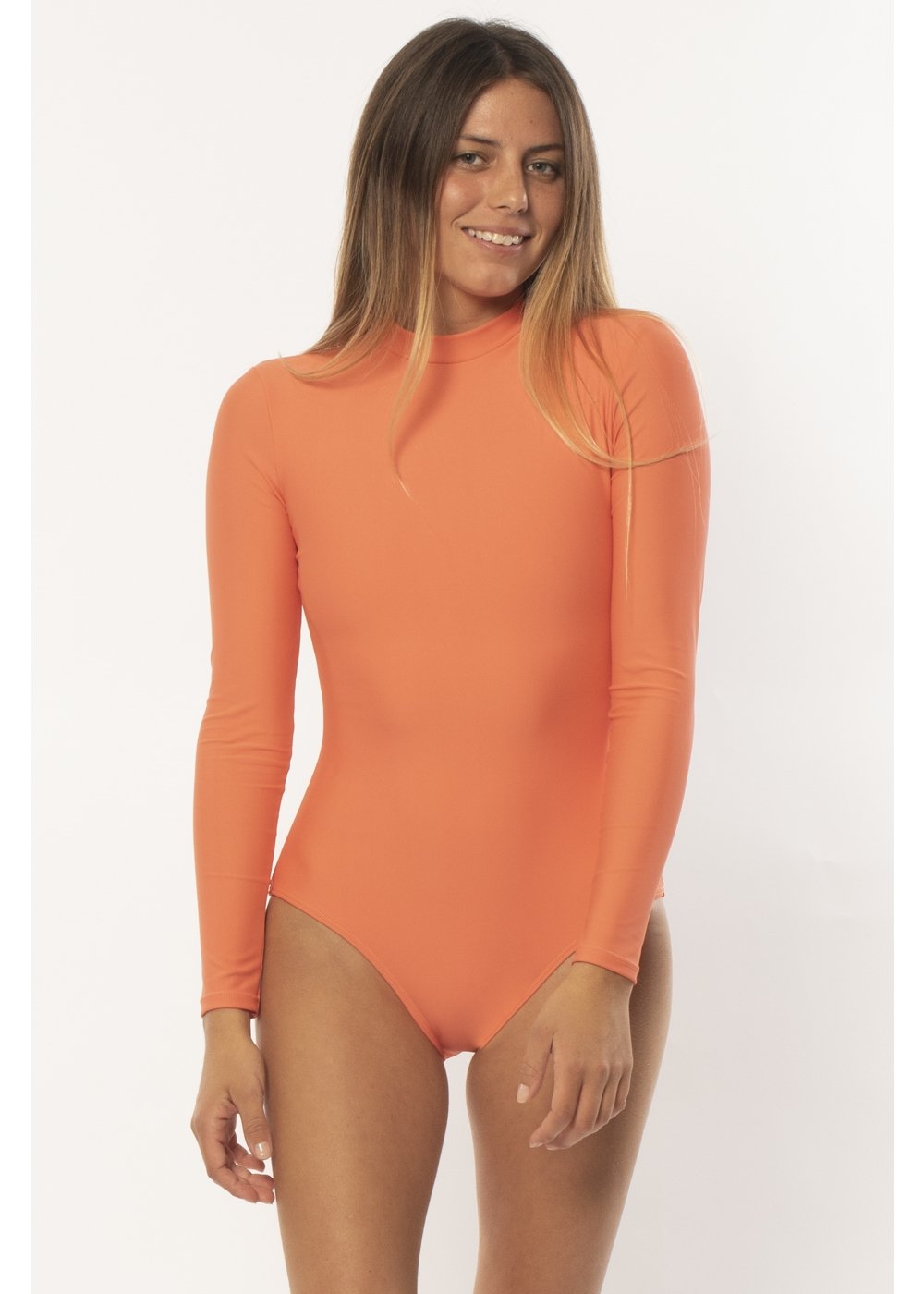 Solid Riding Rashguard One Piece Swimsuit