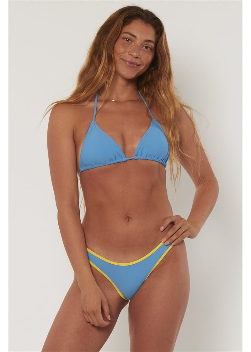 Solid Cove Triangle Top Swim Top