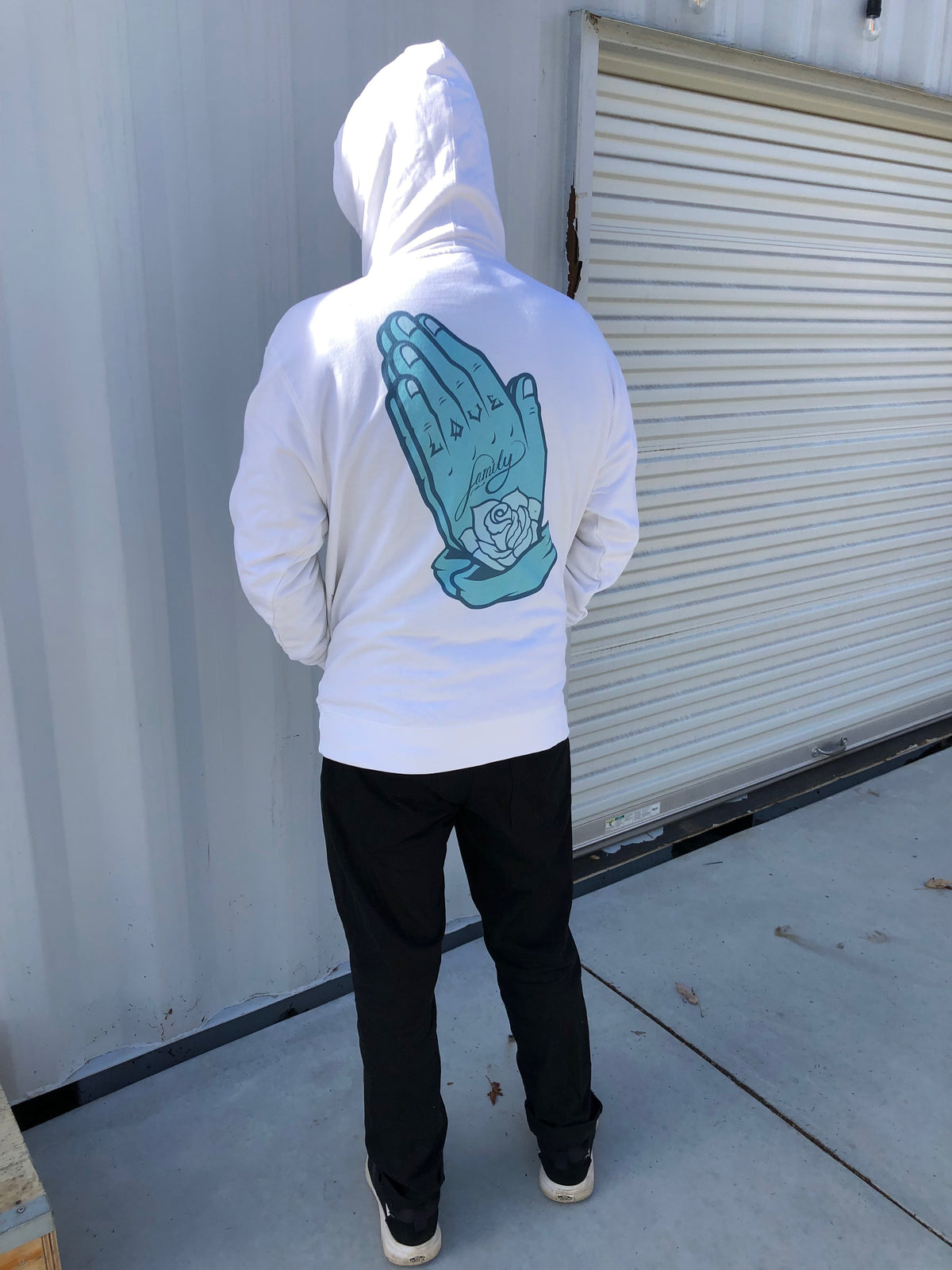 AF PRAYER HOODIE WHITE