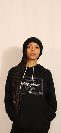 ALL FAM ALL WELCOME HOODIE (BLK/WHT)