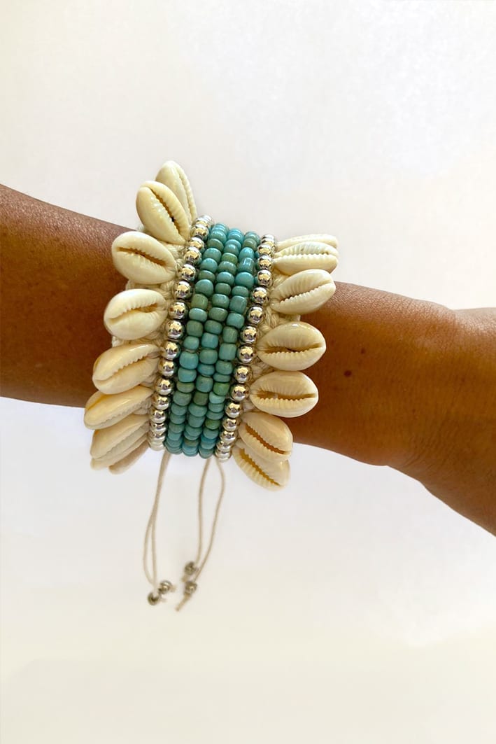 Shells Bracelet/Ankle Bracelet - Turquoise