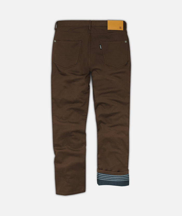 Mariner Flannel Lined Pant - Brown