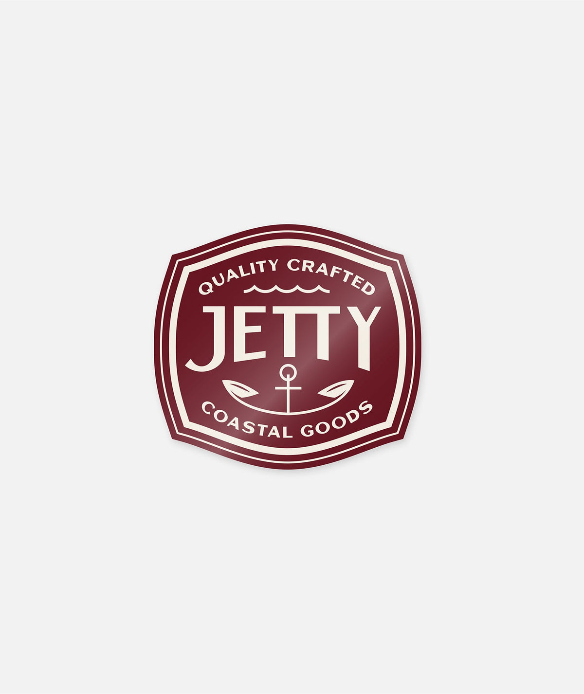 Moored Sticker - Maroon