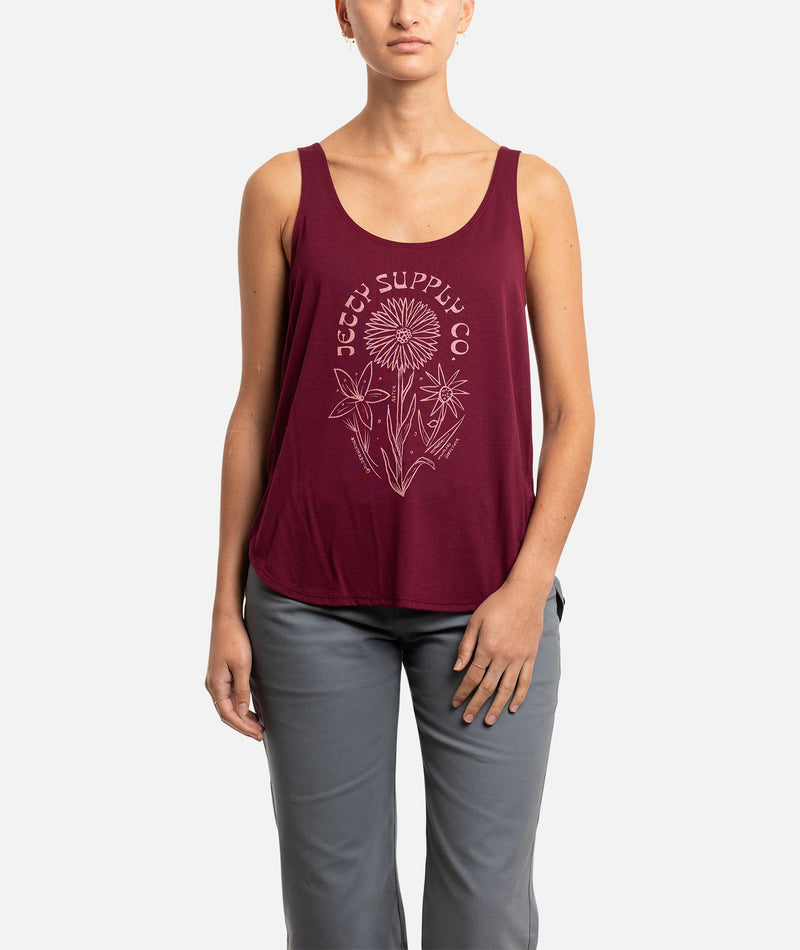 Aster Tank - Maroon