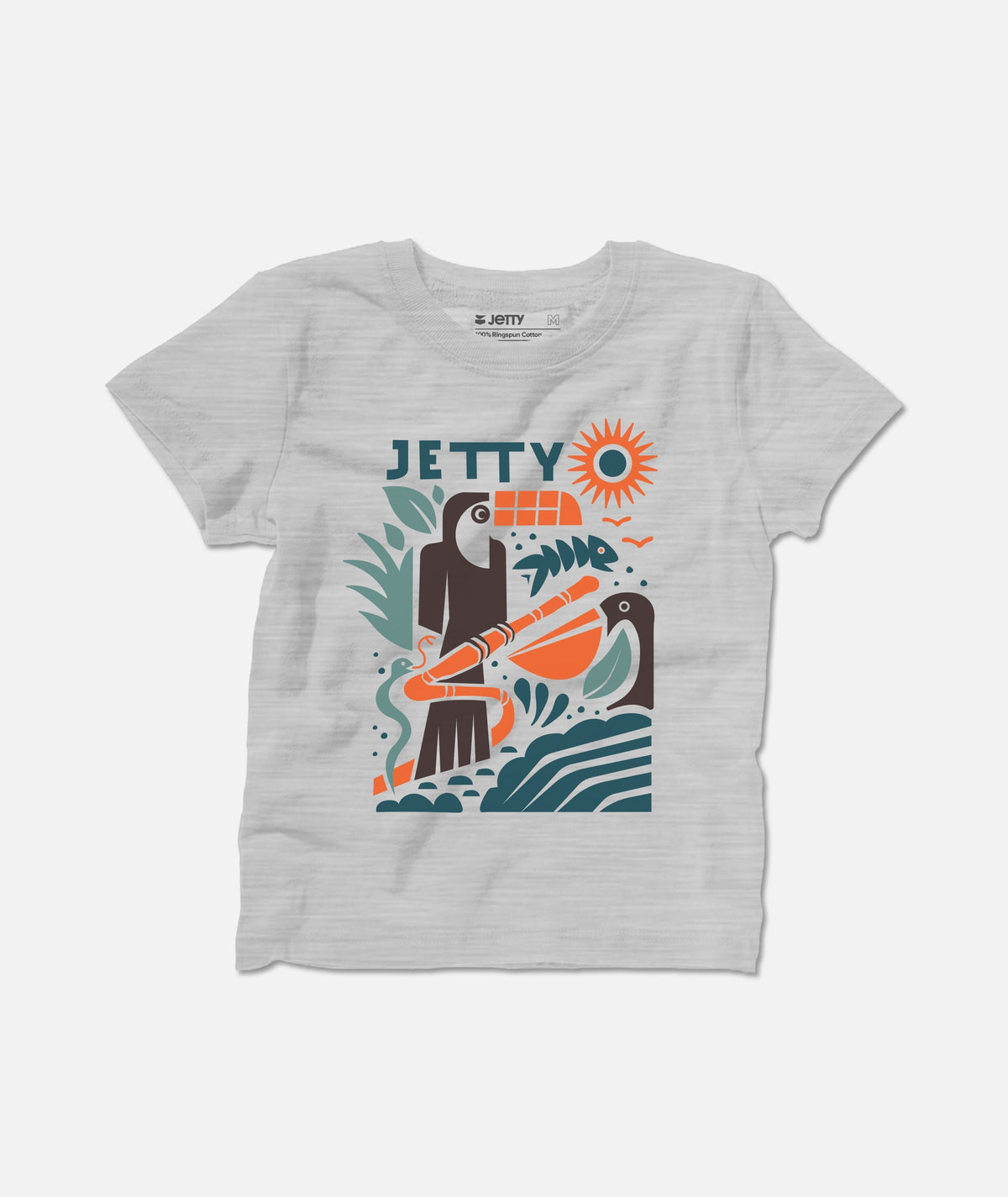 Tot Toucan Tee - Heather Grey