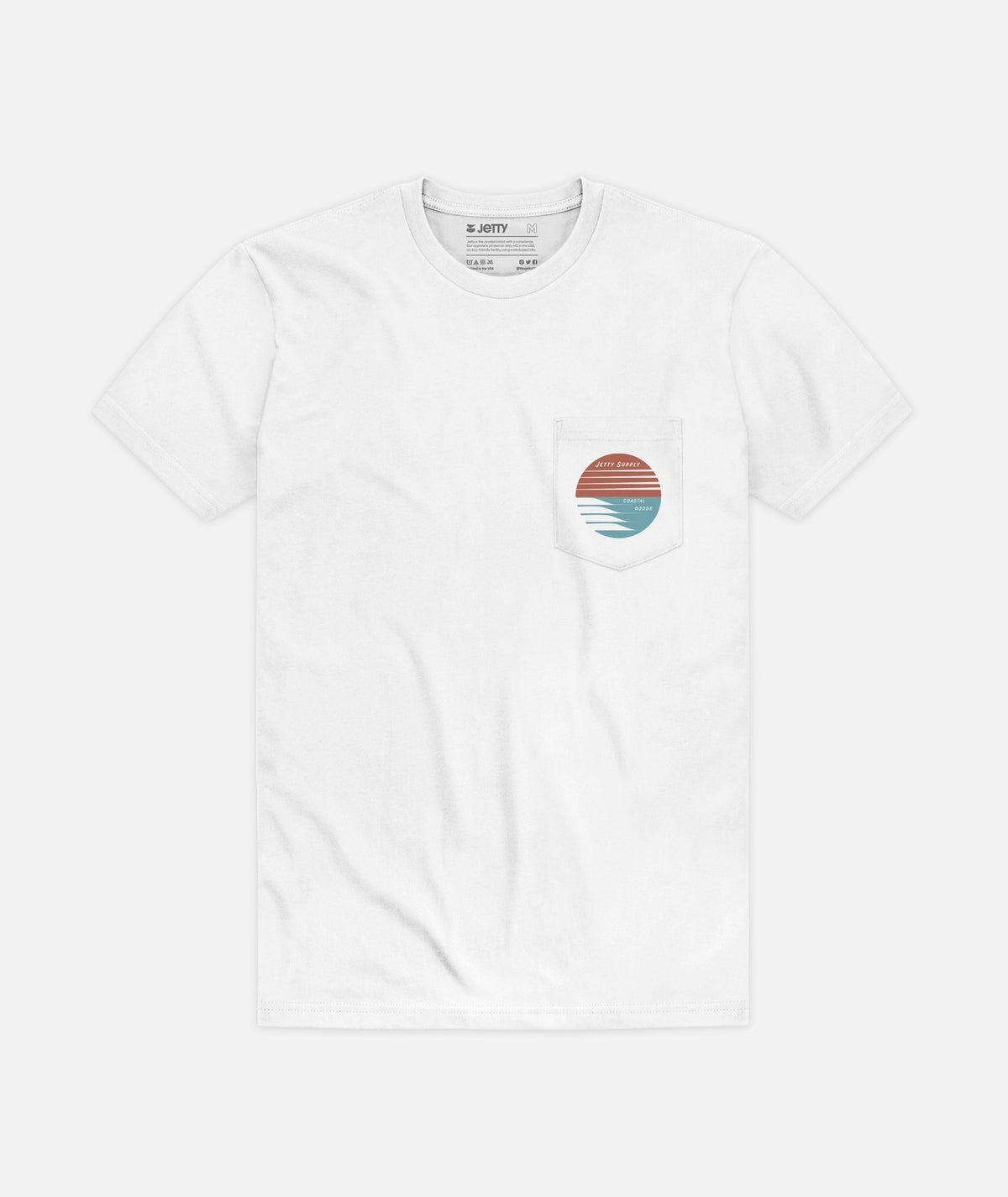 Coastline Pocket Tee - White