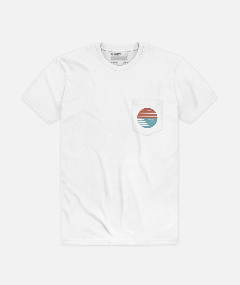 Coastline Pocket Tee - White