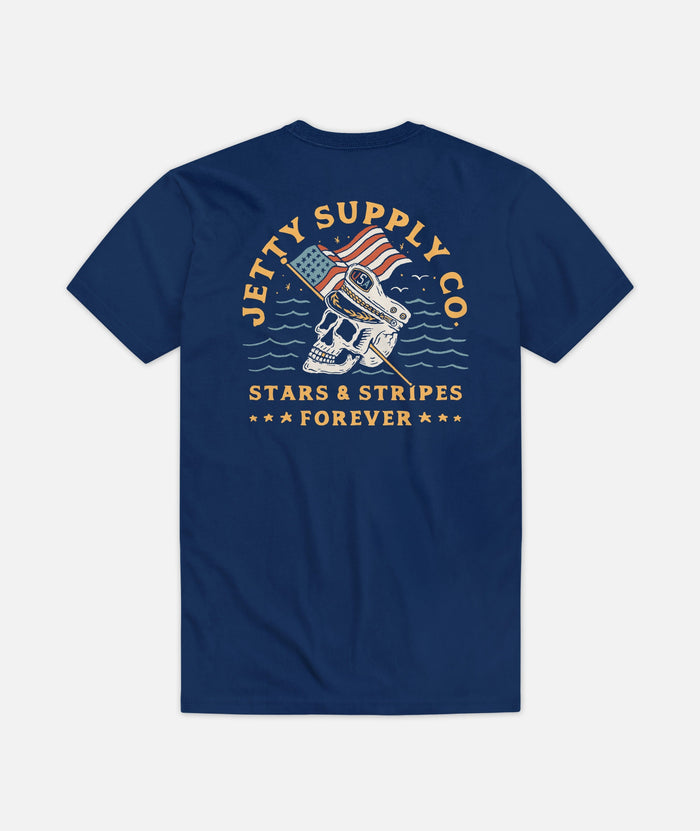 Stars and Stripes Tee - Blue