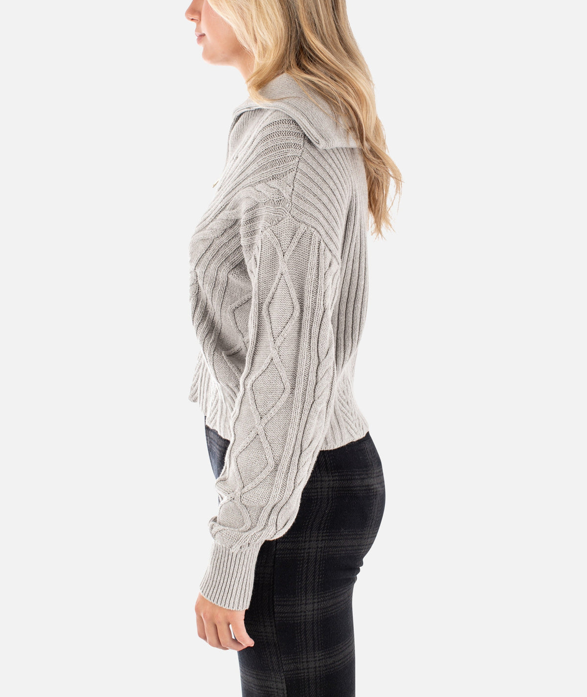 Amherst Cable Sweater - Grey