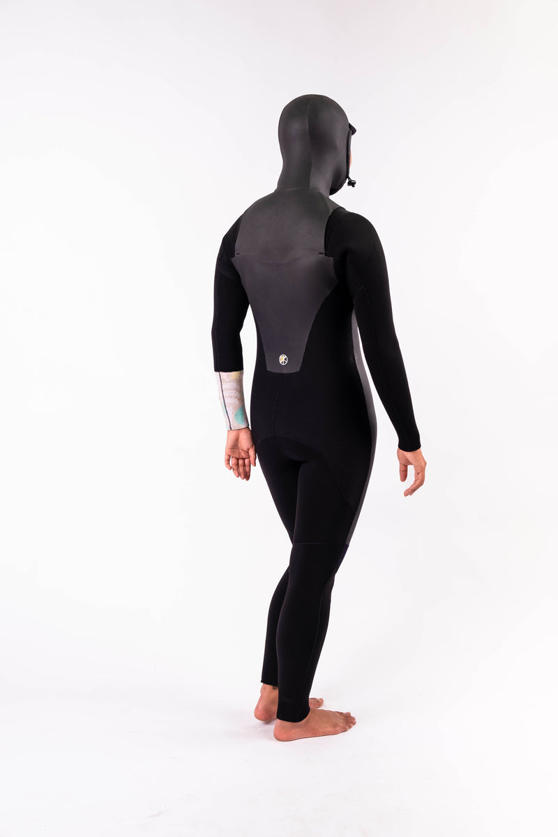 LA LUNA 5/4 CHEST ZIP HOODED FULLSUIT