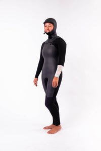 LA LUNA 5/4 CHEST ZIP HOODED FULLSUIT