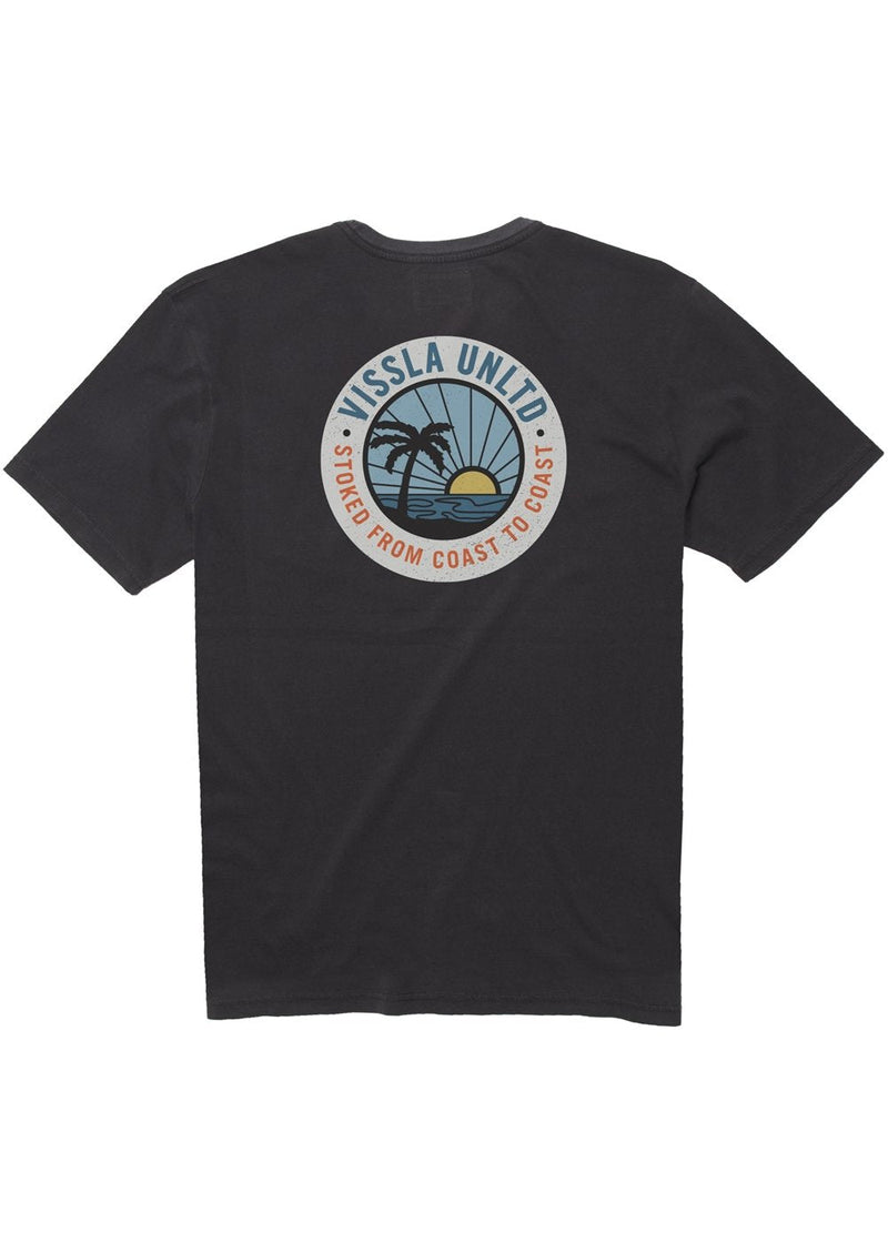 Sun Down Ss Pkt Tee