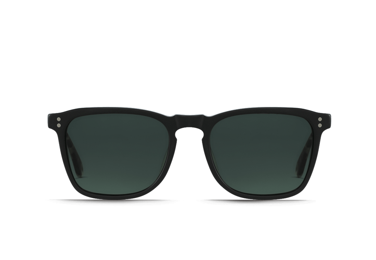 WILEY-Matte Black + Matte Brindle / Green Polarized