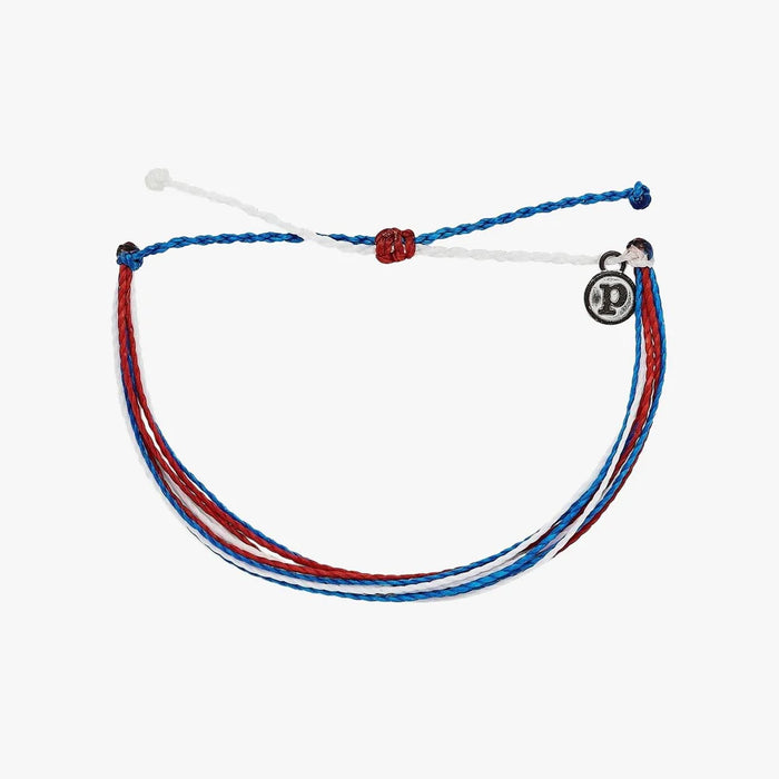 PURA VIDA BRACELET - RED WHITE BLUE