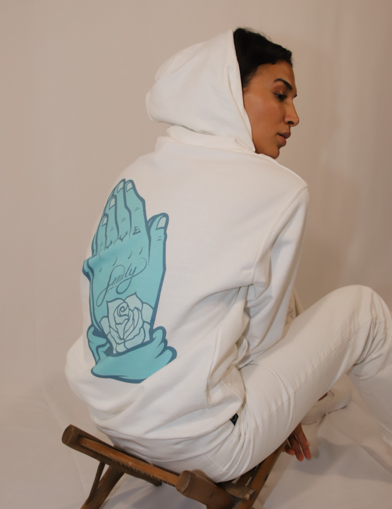 AF PRAYER HOODIE WHITE