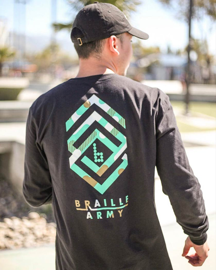 Braille Army Long Sleeve Skate Tee