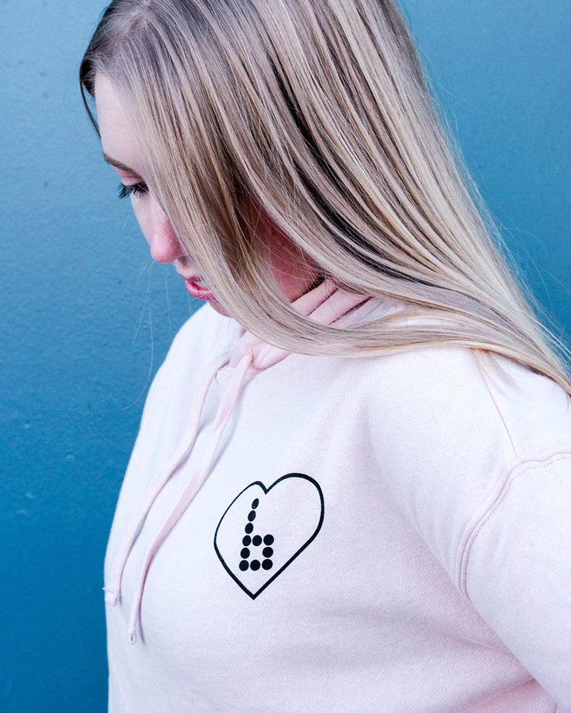 Women's Blush Crop Hoodie