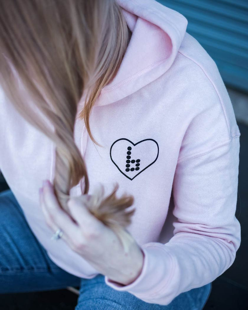 Women's Blush Crop Hoodie