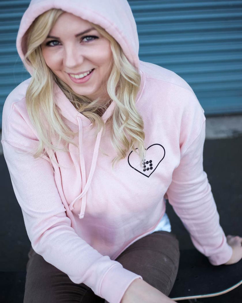 Women's Blush Crop Hoodie