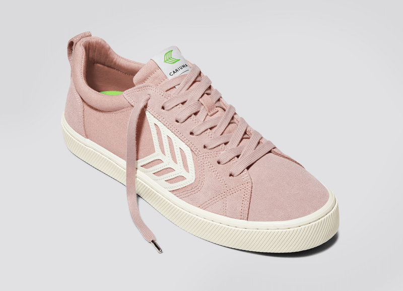 CATIBA PRO Skate Rose Suede and Canvas Ivory Logo Sneaker Men