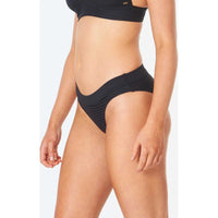 Premium Surf Full Bikini Bottom in Black