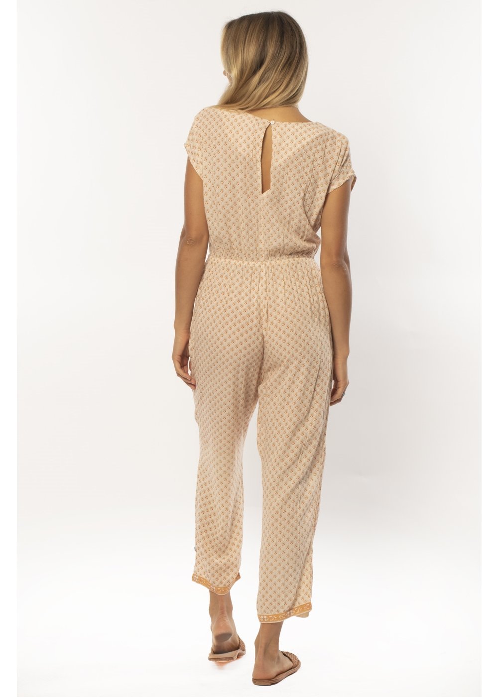 Kaye S/S Wvn Jumpsuit