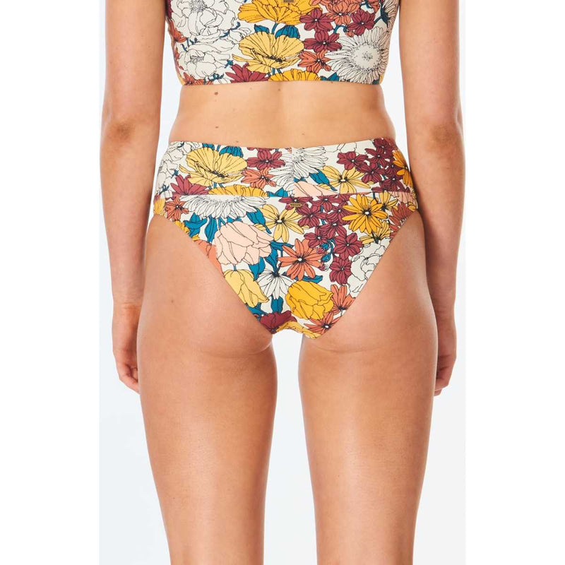 Golden Days High Waist Cheeky Bikini Bottom in Cream